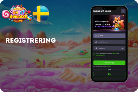 Sweet Bonanza - Registrering